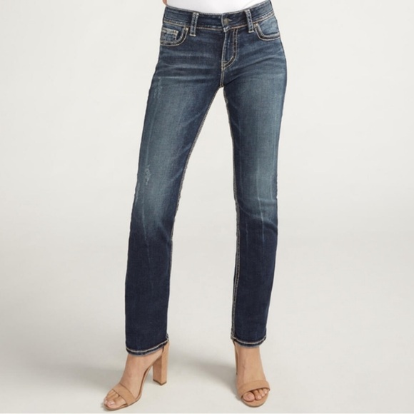 Silver Jeans Suki Straight Leg Size 28x32 - Picture 1 of 5